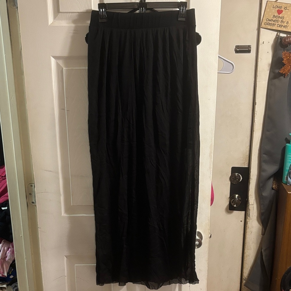 Maurices Black Maxi Skirt